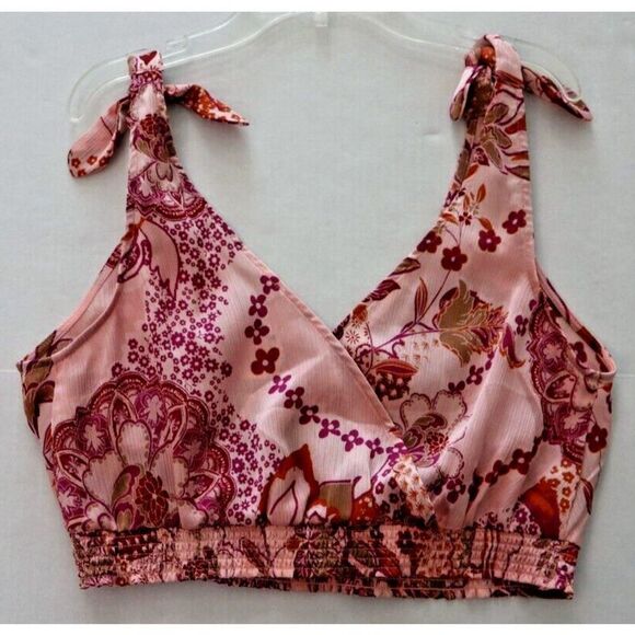Free People OB1338373 Women's Sz S Pink Weekend In Montauk Cropped Tank Top $60 - Picture 5 of 9